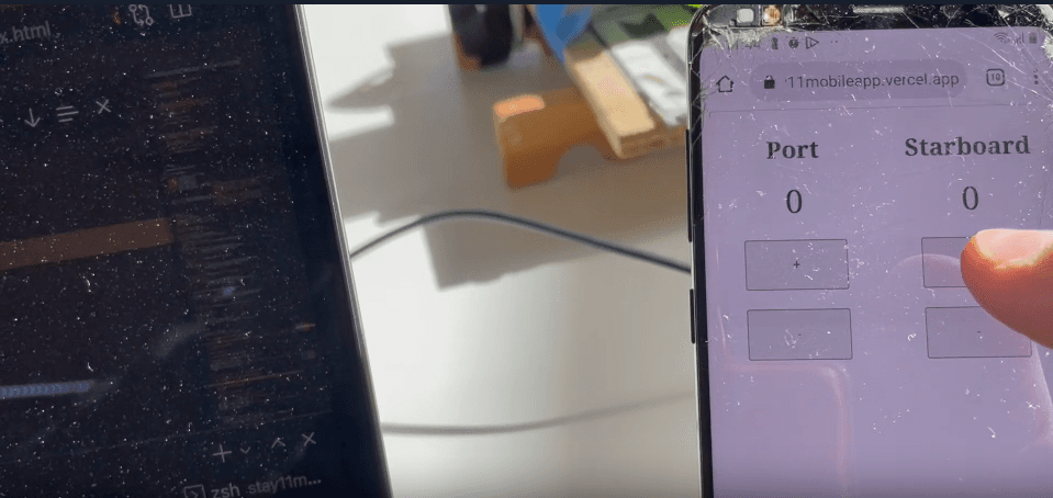 Controlling the buoy via Bluetooth